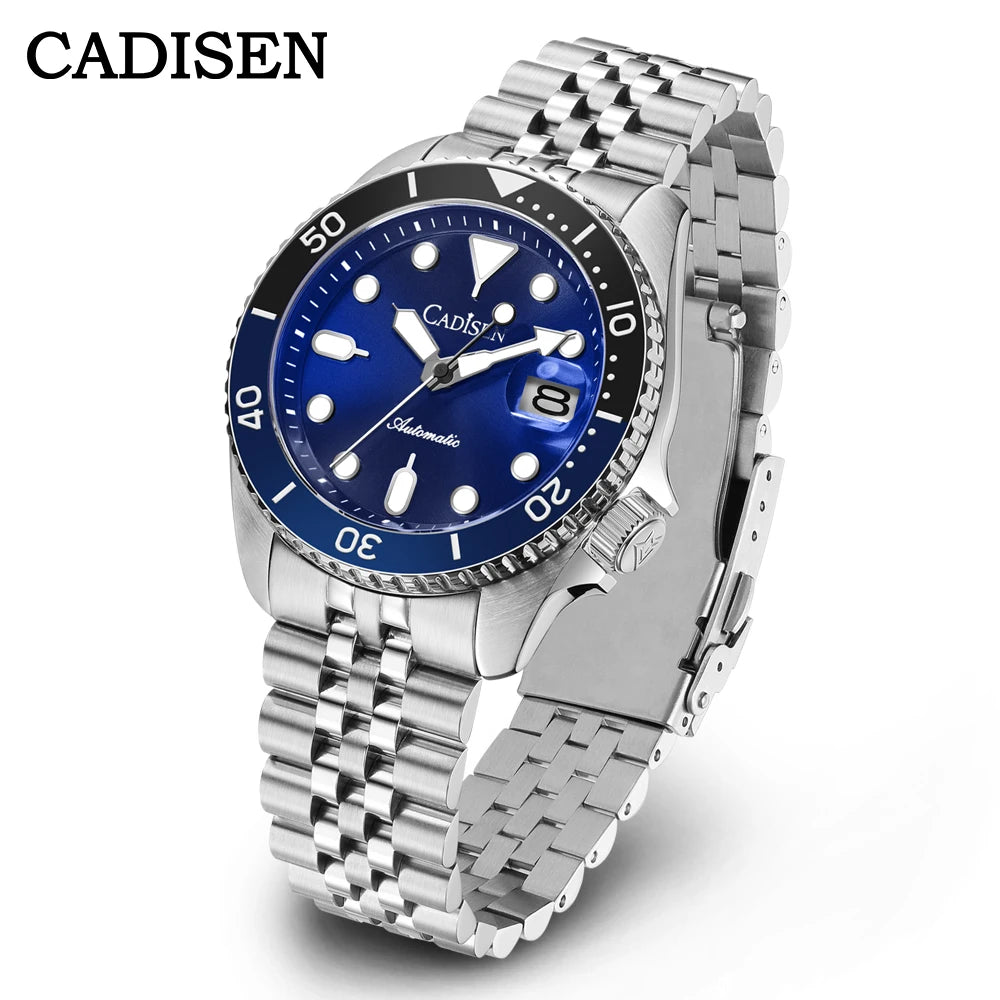 Cadisen GMT — Reloj automático con bisel cerámico y zafiro