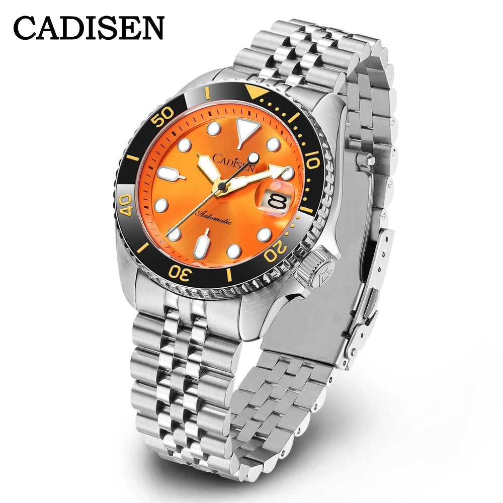 Cadisen GMT — Reloj automático con bisel cerámico y zafiro
