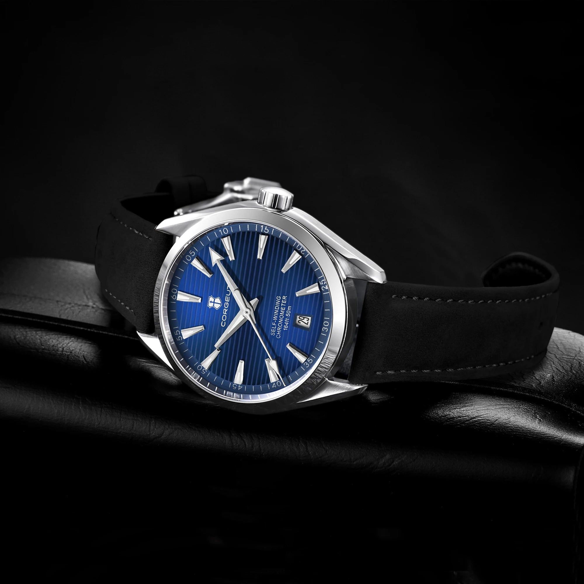 Corgeut 41 mm — Reloj automático diver con zafiro y Seiko NH35