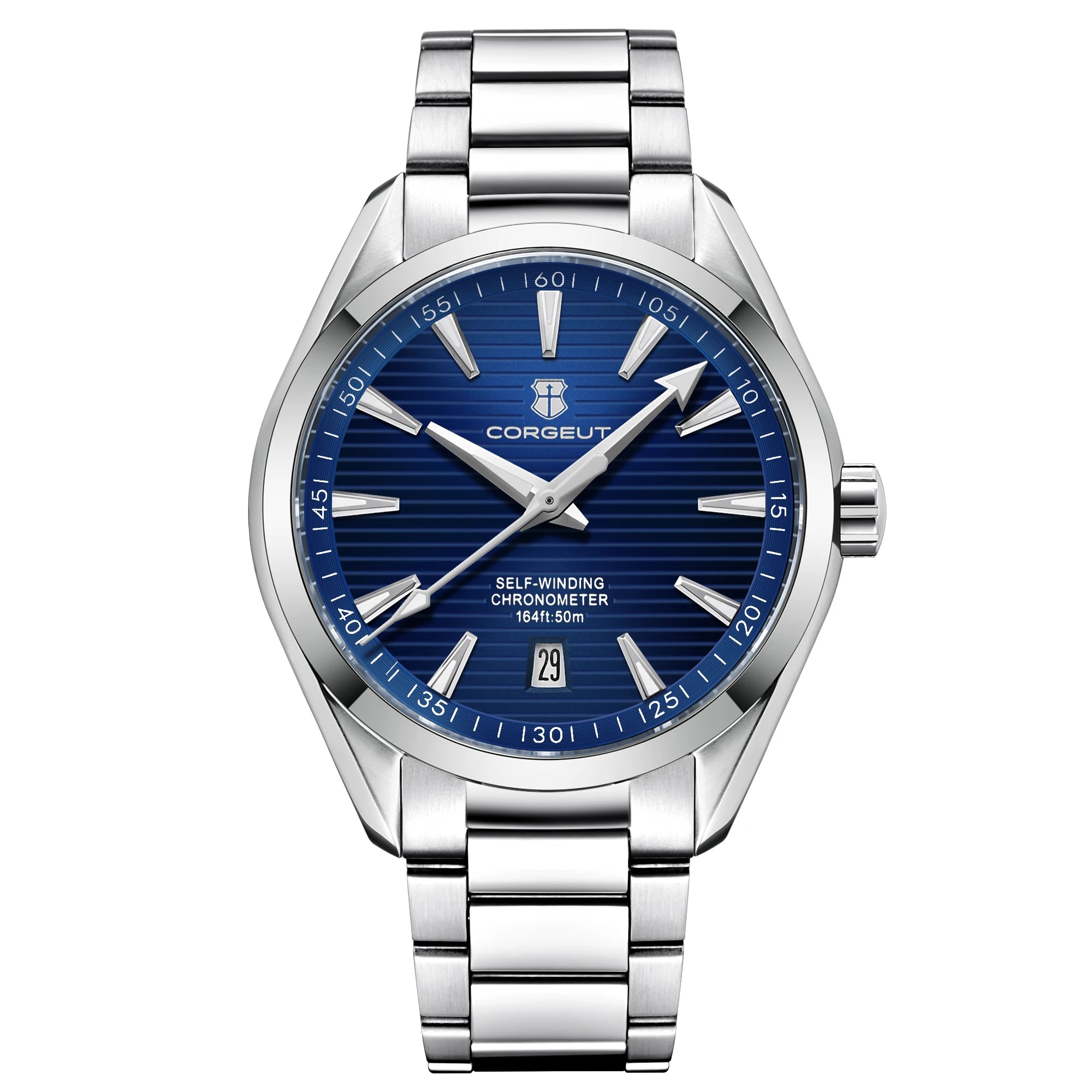 Corgeut 41 mm — Reloj automático diver con zafiro y Seiko NH35