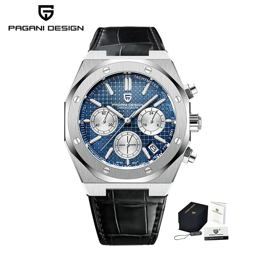 Pagani Design VK63 Sport — Cronógrafo cuarzo deportivo con zafiro (20 ATM)