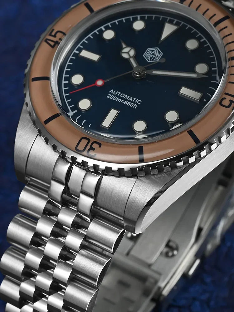 San Martin SN0133 — Diver vintage 40 mm con bisel zafiro y NH35 (20 ATM)