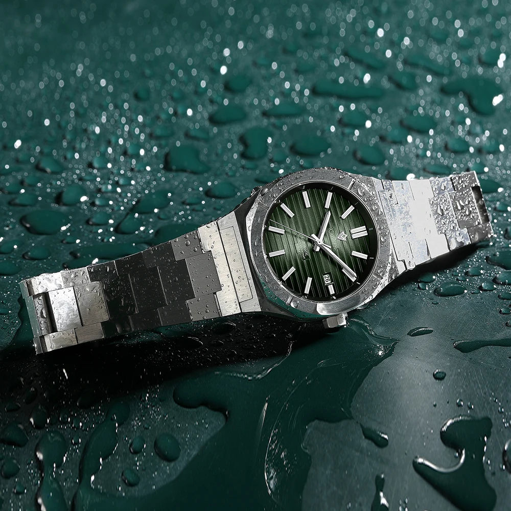 Cadisen Diver Nautilus — Reloj automático tipo Nautilus con zafiro y Miyota 8215