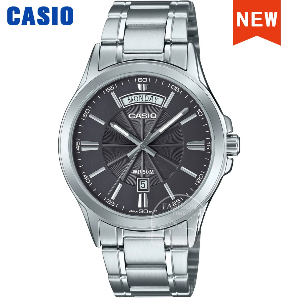 Casio MTP-1381D — Reloj clásico cuarzo con esfera limpia y fecha