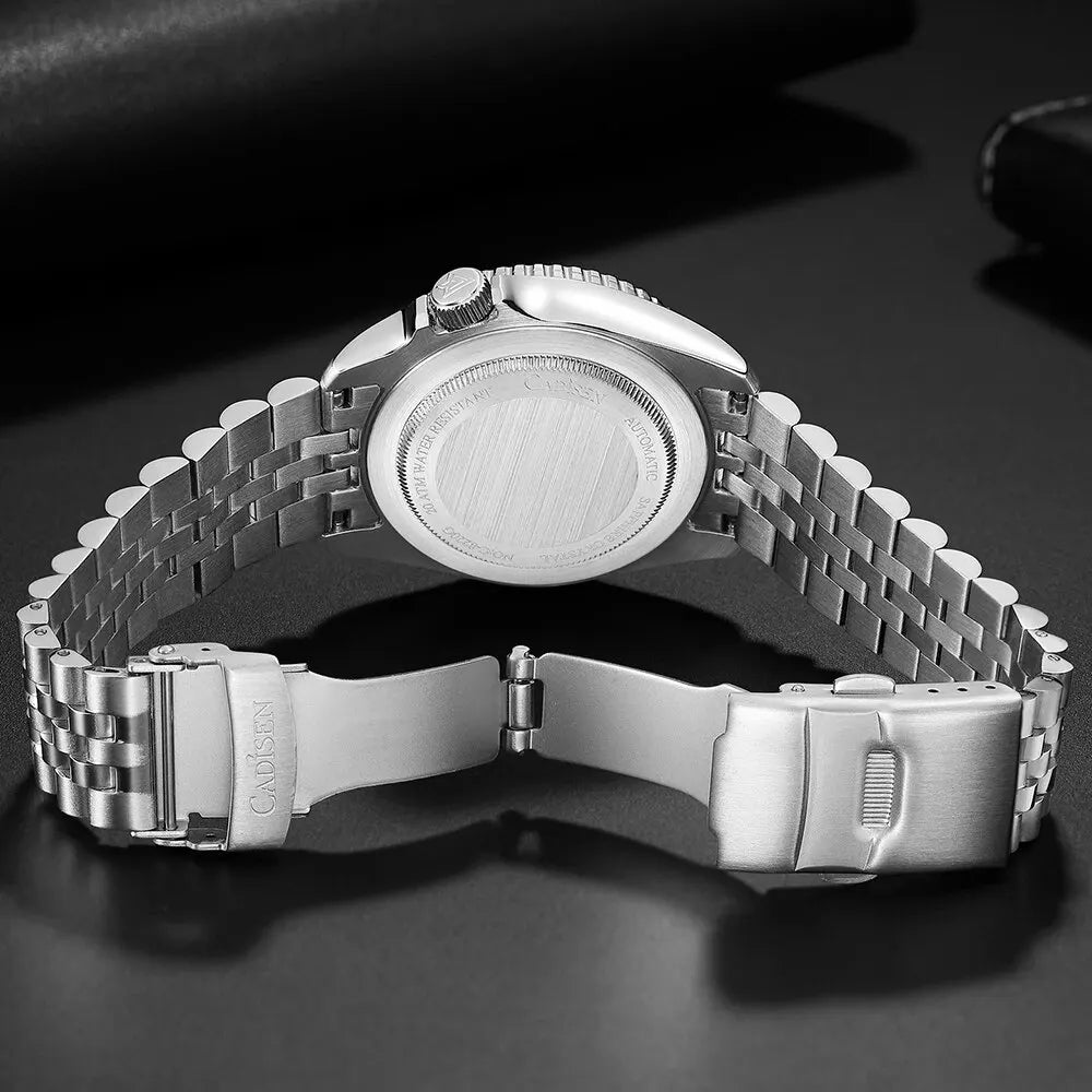Cadisen GMT — Reloj automático con bisel cerámico y zafiro