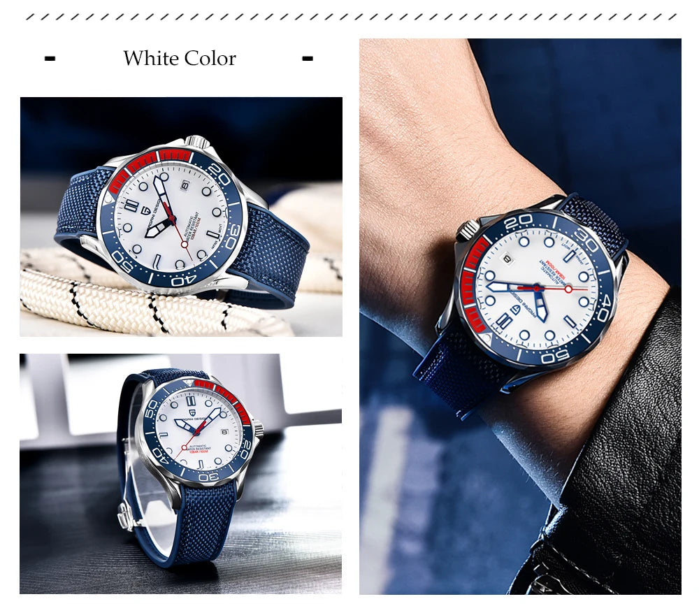 Pagani Design Automático — Reloj automático con Miyota 8215 y correa de caucho