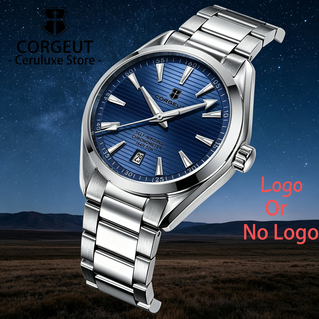 Corgeut 41 mm — Reloj automático diver con zafiro y Seiko NH35