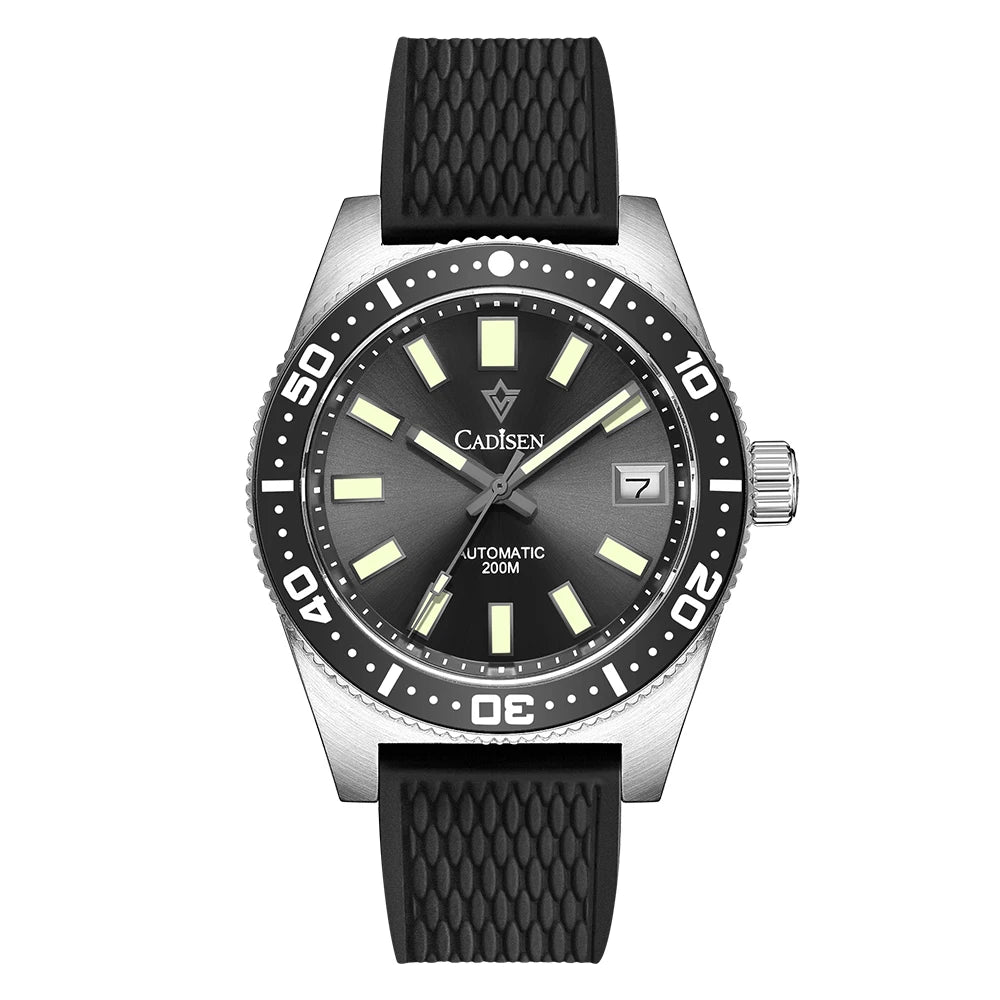Cadisen Diver 38 mm — Reloj automático con zafiro y Miyota 8215 (20 ATM)