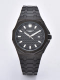 Longlux 8076LG — Reloj automático asequible con fecha en acero
