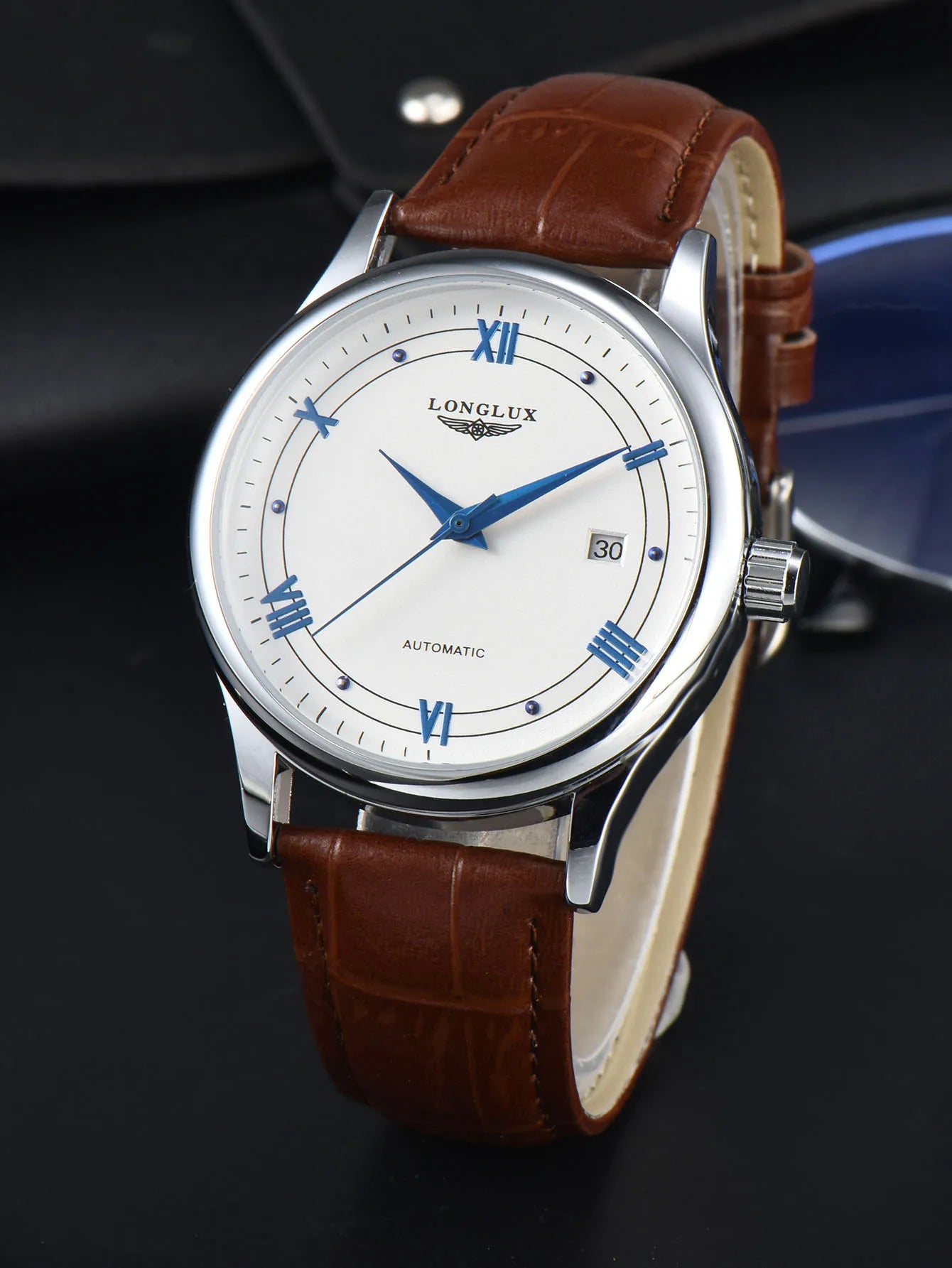 Longlux 8020LP — Reloj automático asequible con correa de cuero